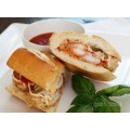 Shrimp Parmigiana Hot Sandwich